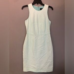 J. Crew Size 4 Sleeveless Light Aqua Blue Dress